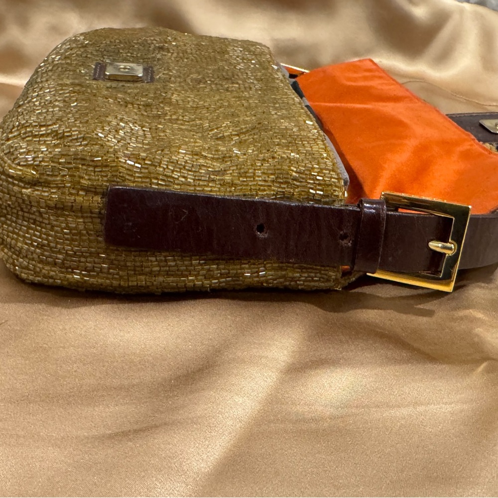 Fendi Gold Sequin Shoulder Bag - Picture 5 of 11